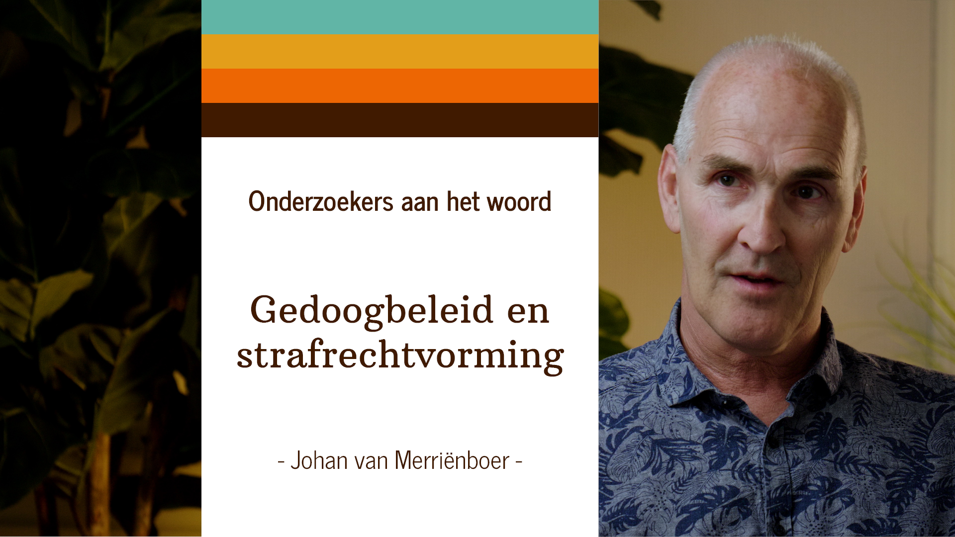 Onderzoekers aan het woord: Johan van Merrienboer over gedoogbeleid
